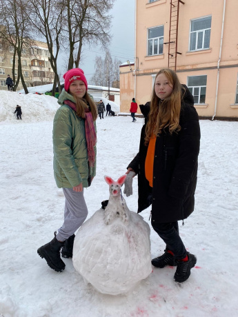 Конкурс снежных фигур!